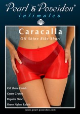 Caracalla - Oil Shine Hipster Bike Short in Pantyhose Fabric