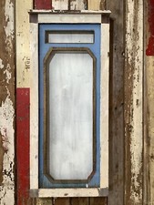 Quirky Victorian Painted Mahogany & Glass Display Cabinet 3`5"Hx1`6"W