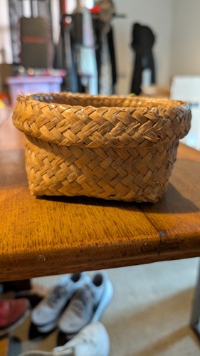 Straw woven basket storage box - basket,