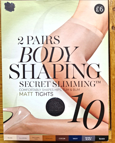 Pair 10 denier body - 2x,