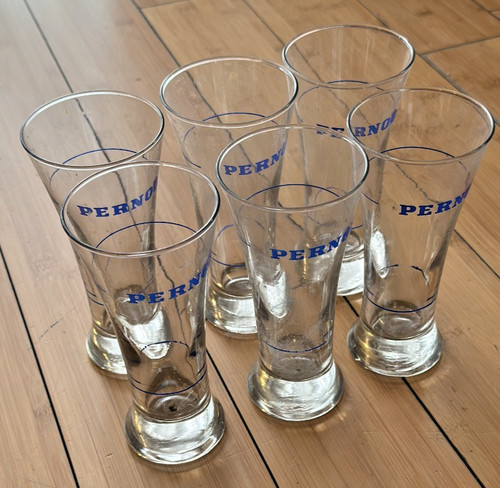 Pernod whiskey glasses - pernod, (set