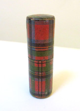 Antique Tartanware Cylinder