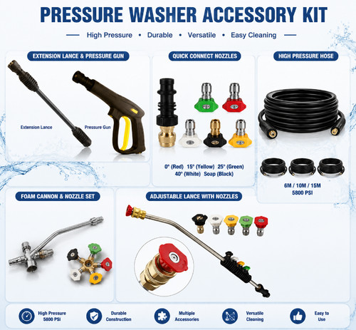 High pressure washer water gun - high,
