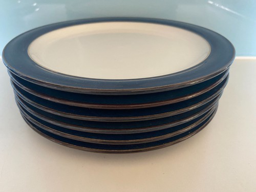 Denby boston blue plates - 7, x