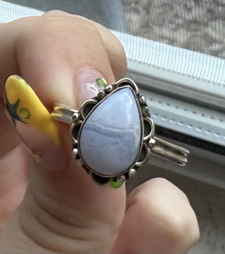 Blue lace agate 925 - lace,