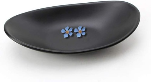 Binoster black ring dish - black,