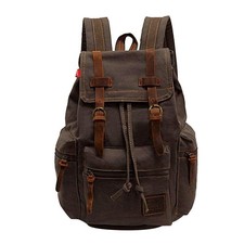 Vintage Canvas Backpack Rucksack Unisex Casual Backpack for 12-17" Laptop Bac...