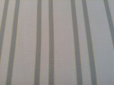Barker Ticking Stripe Grey Cotton Fabric  Curtain Blind Upholstery craft