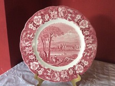 Palissy Pottery Red Pink