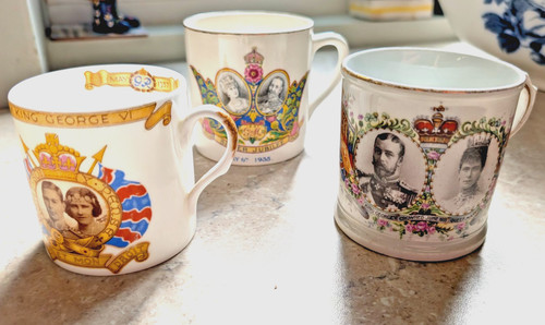 Commemorative royal mugs - 3,