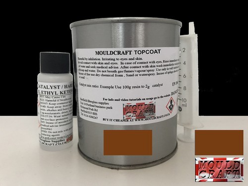 Golden brown topcoat flocoat - golden,