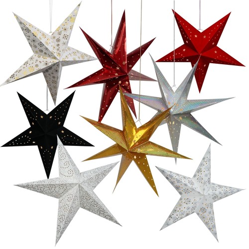 Led hanging star christmas - led,