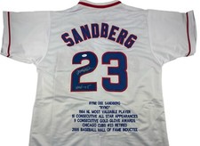 Ryne Sandberg Signed