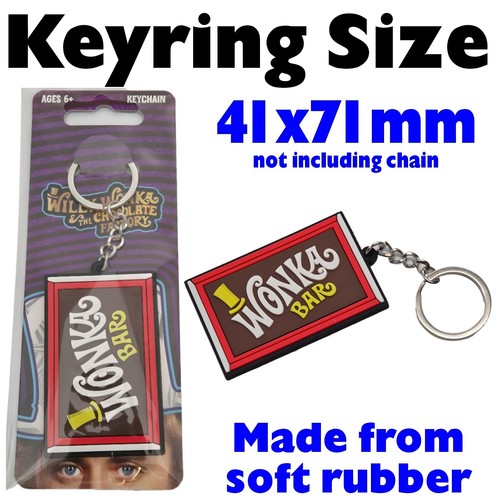 Willy wonka bar keychains - wonka,