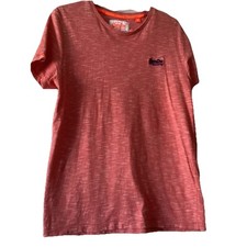  MENS SUPERDRY ORANGE LABEL SHORT SLEEVE COTTON CREW NECK T-SHIRT UK L - UNWORN