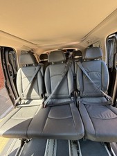 Genuine Mercedes Vito / Viano rear seat set in premium blac Rear Bench Seat 2+1 