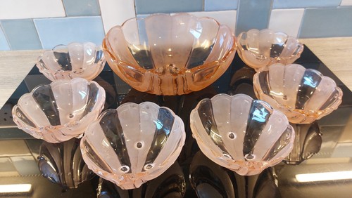 Vintage art deco stolzle pink - vintage,