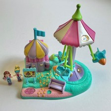 1996 Vintage Polly Pocket ROCKET RIDE playset  Complete with original dolls  VGC