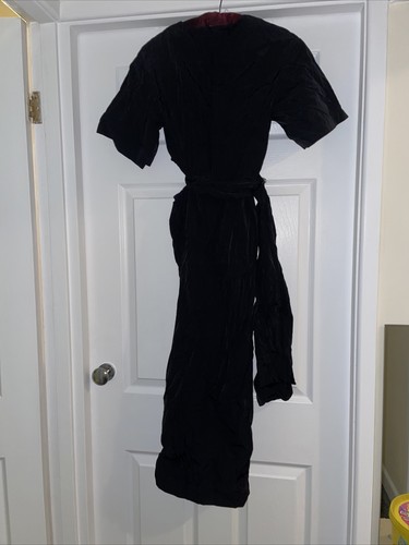 Black taffeta dress - taffeta,