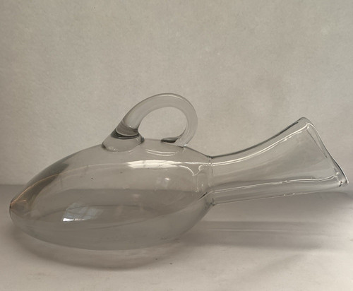 Antique clear glass bed - glass,
