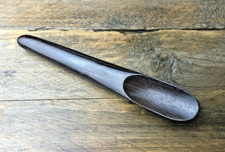 (GRADE_B) Handmade Unique Wooden Salt Spoon Sugar Spices Salt Pig NEW but DEFECT