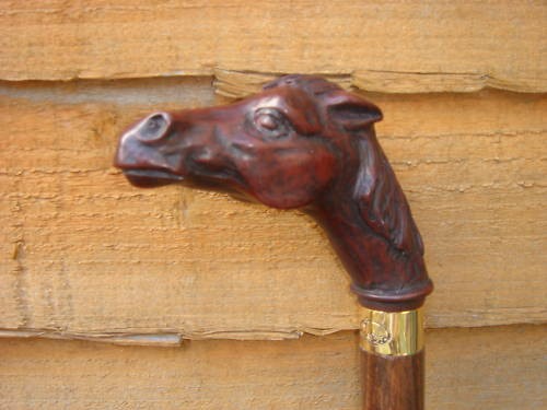 Bronze look horse head - head, on