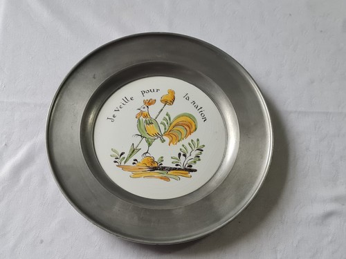 Pewter decorative wallplate - decorative,