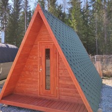 KeiCo Wigwam Glamping Pod | 3m x 4.4m Nordic Cabin with Beds & Table | Outdoor