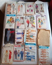 Job Lot Vintage Sewing Patterns 16 Style, Simplicity, McCalls, Vogue, Butterick