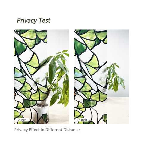 Green leaf privacy window - leaf,