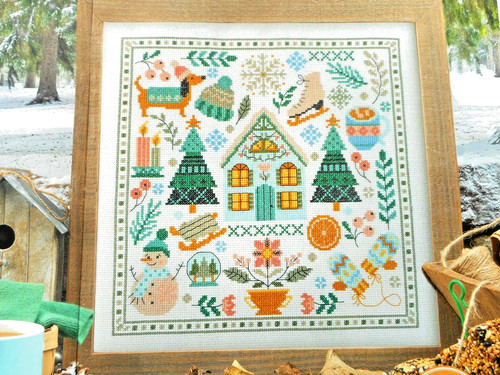 Winter themed sampler easy - sampler., to