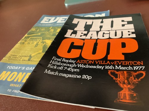 Two football programmes - two,