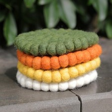 4Pcs Round Drinks Coasters