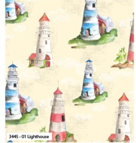 Day the sea fabric - a,