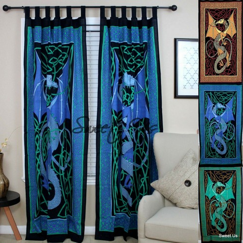 Celtic dragon tab top cotton - dragon,