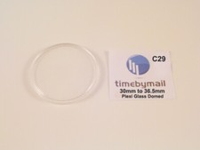 HUNTER POCKET Watch LOW Dome Plex-Glass Plastic Crystal NEW Spare Part C27