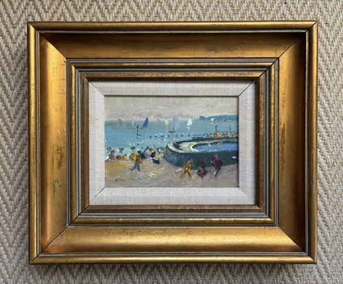 Geoffrey chatten signed oil - geoffrey,