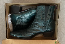 JEFFERY-WEST MENS DARK GREEN 'MUSE' BOOTS SIZE 7 - 7.5