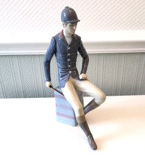 LLADRO Gentleman Equestrian Figurine Spain 1985 26cm