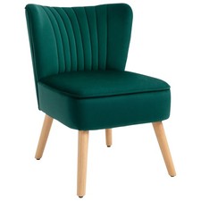HOMCOM Velvet Accent Chair