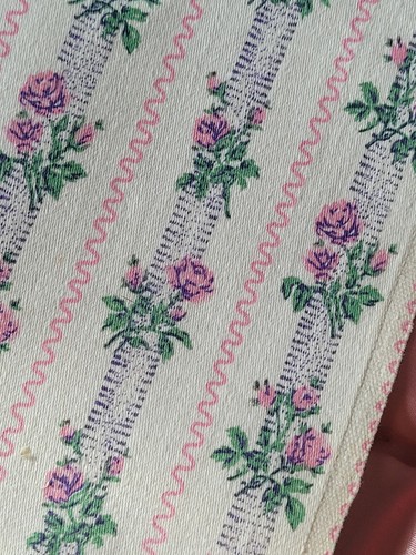 Vintage 1930s ticking pink - 1930s,