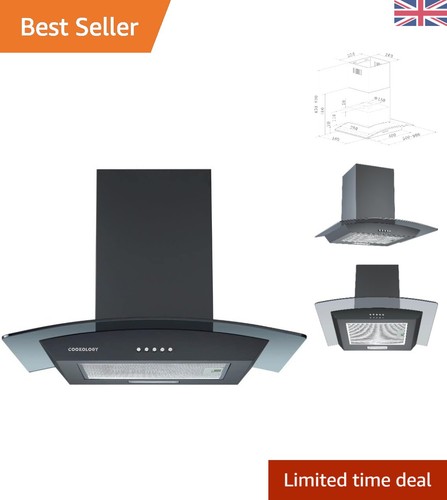 Energy rated 60cm - 60cm, curved