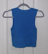 Blue seamless skirt and top