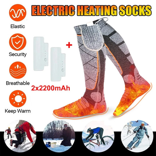 Winter electric heated socks - heated,