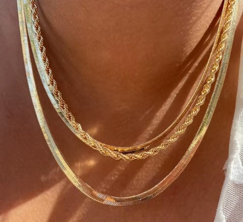 18k gold plated new zara - gold,
