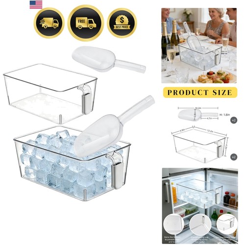 Pack clear gray ice - 2-pack, storage