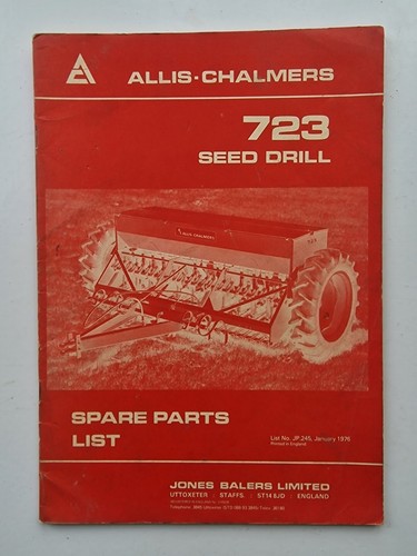Allis chalmers 723 seed drill - chalmers,