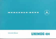 Mercedes-Benz Unimog 404 Instruction Manual - NEW