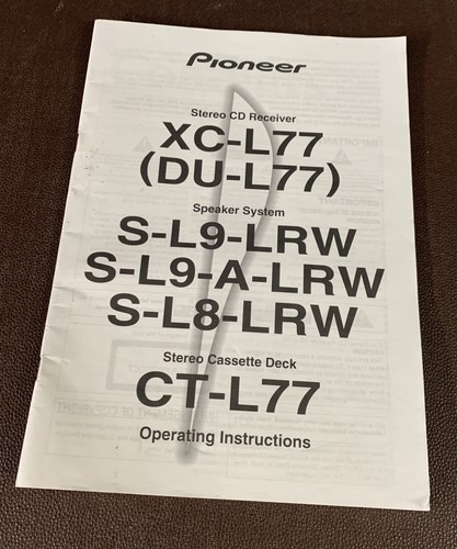 Pioneer stereo l77 cd - hi-fi,