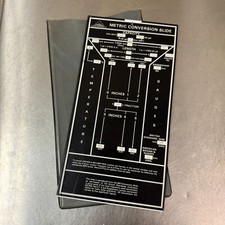 Vtg Central Instrument Co. Metric Conversion Slide Rule - P3812